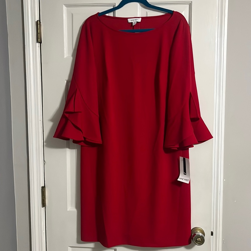 NWT Nine West Red Dress Size 16